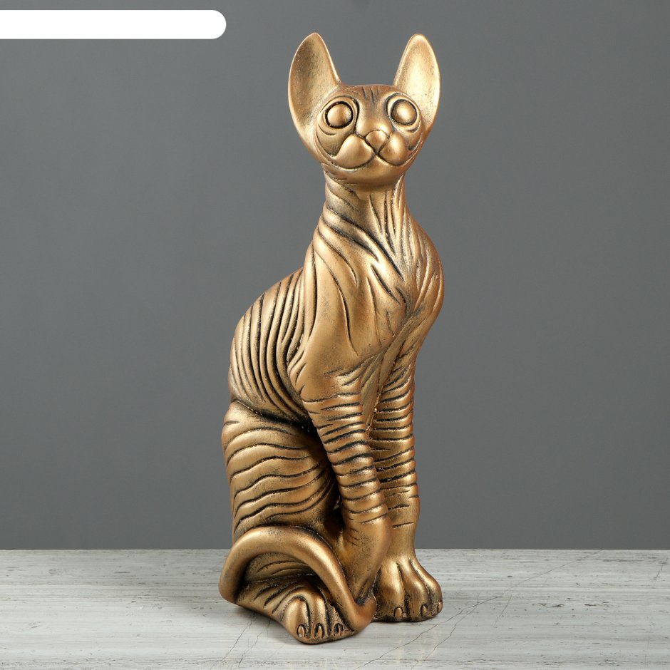 Фигурка "кошка сфинкс", бронза, 38 см