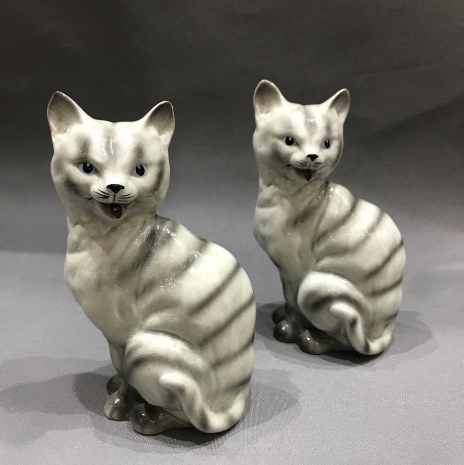 Керамические коты статуэтки