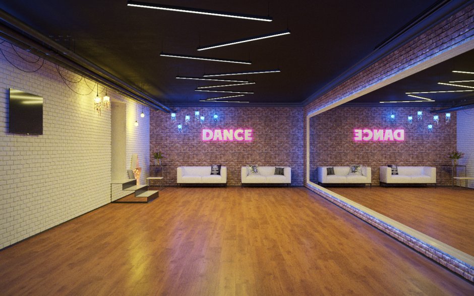 Интерьер танцевальной студии