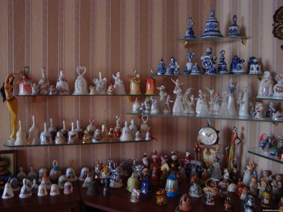 Коллекции колокольчиков сувенирных