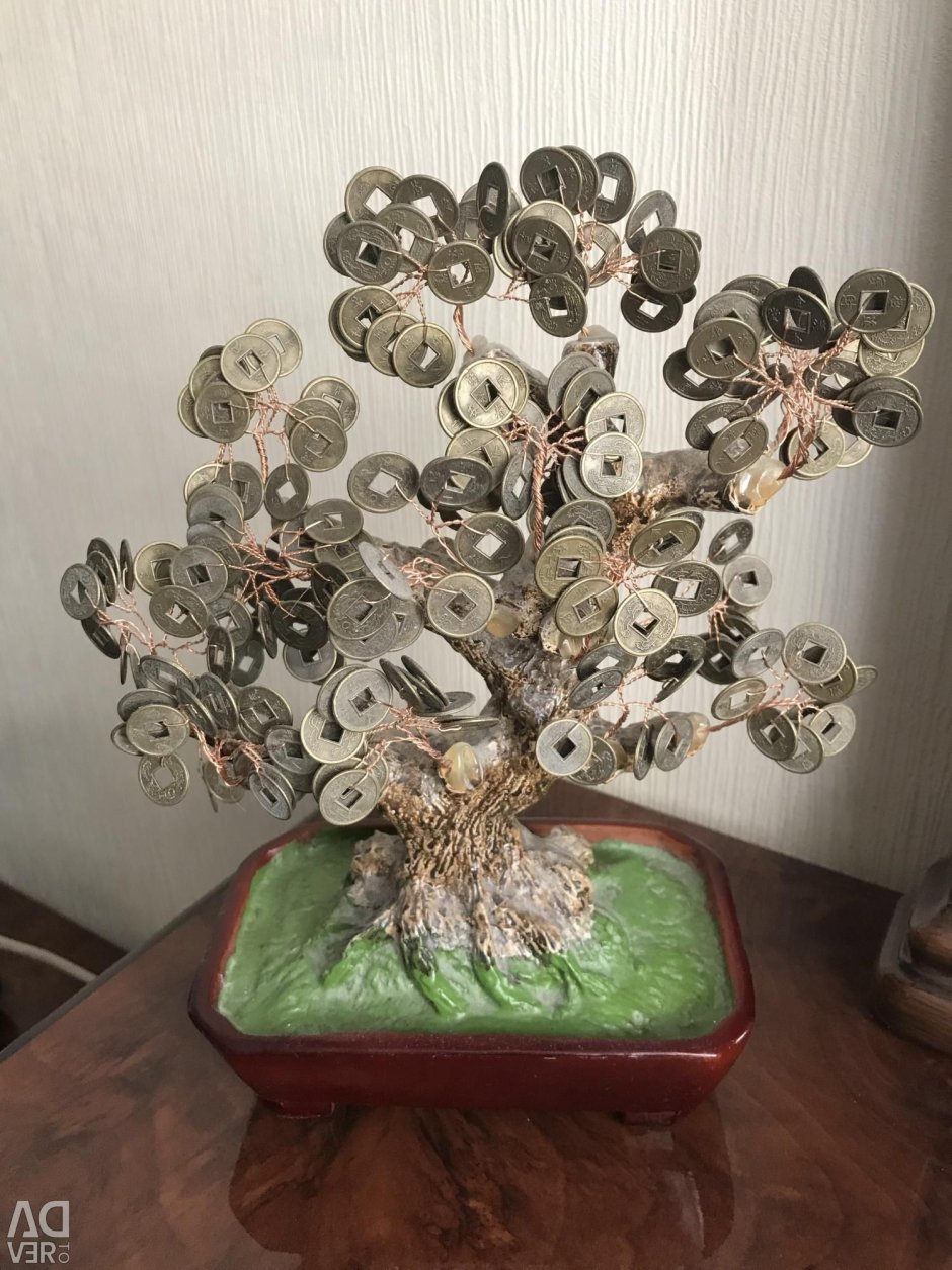 Денежное дерево из пластилина