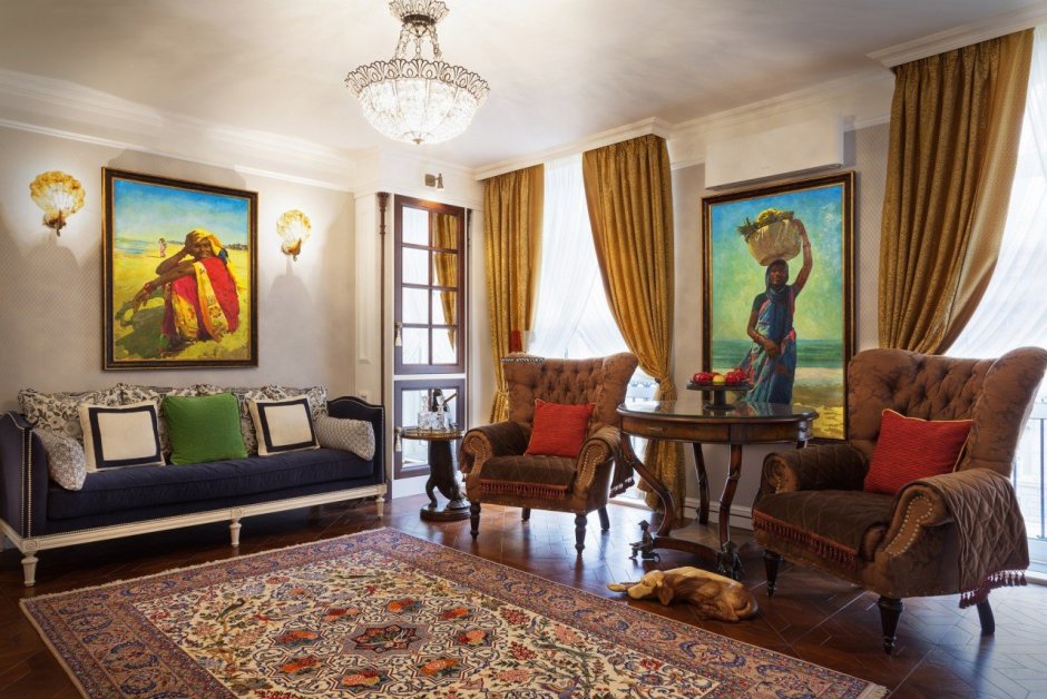 Картина в гостиную над диваном классика