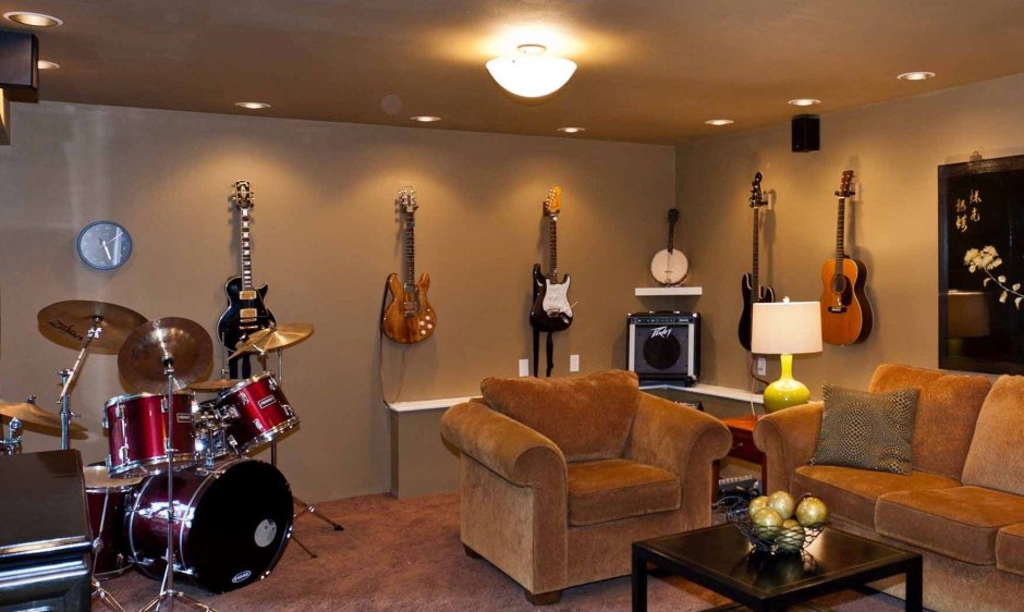 Музыкальная комната в доме