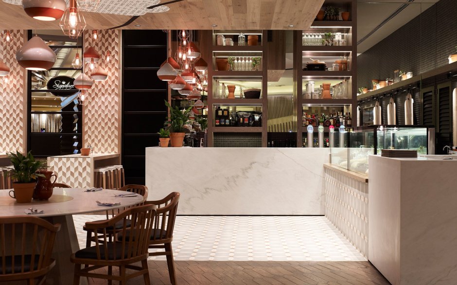 Дизайн интерьера кафе Cotta, Мельбурн