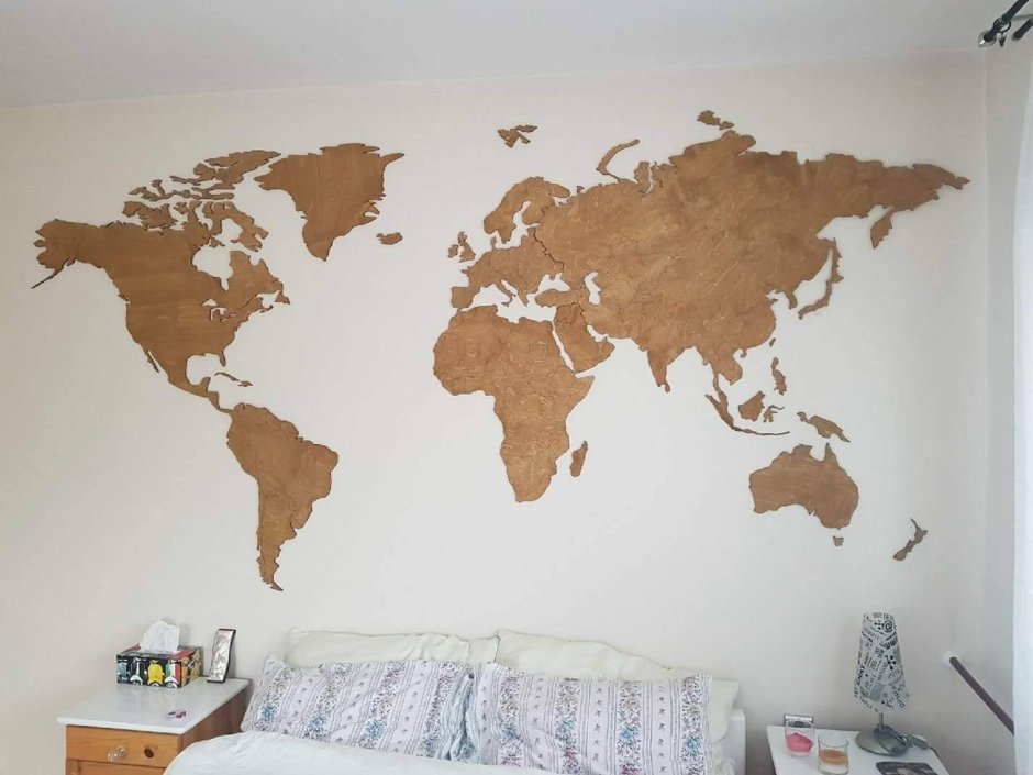 Карта мира на стену
