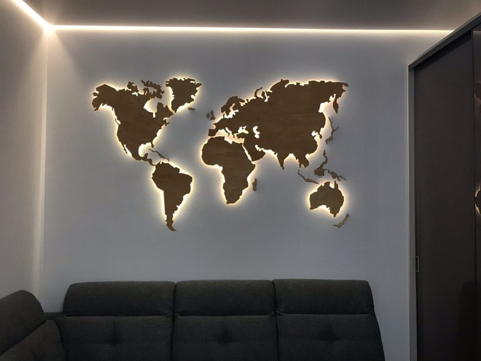 Подсветка для карты мира