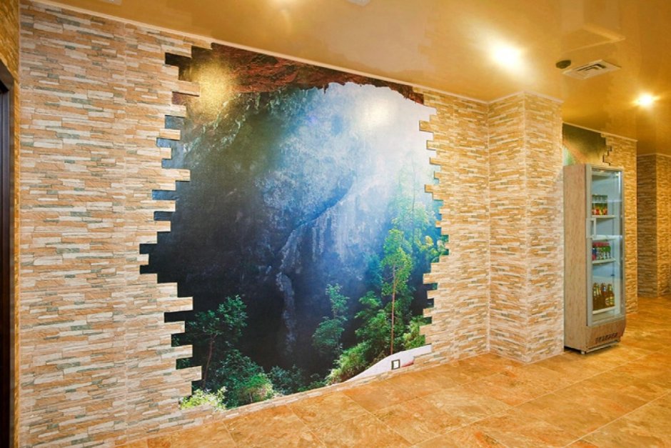 Декорирование стен искусственным камнем