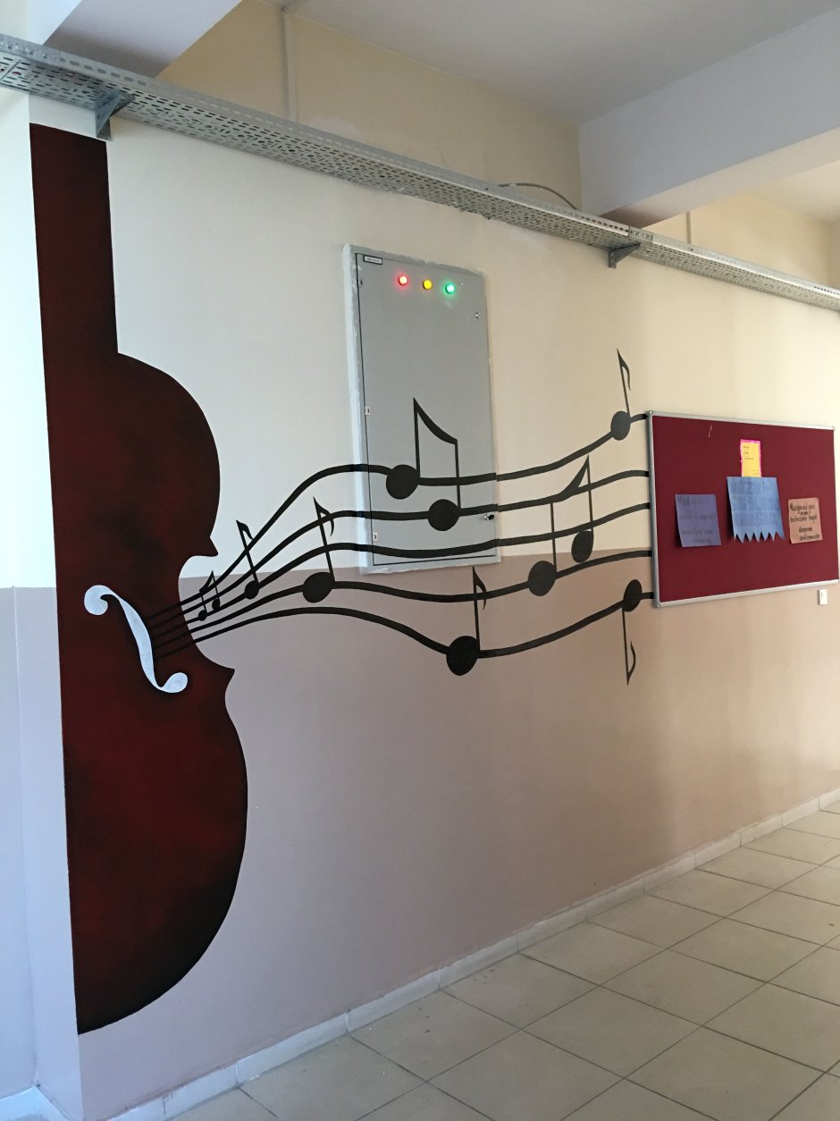 Декор стены для музыкальной школы