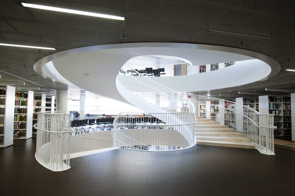 Библиотека университета Хельсинки архитектура