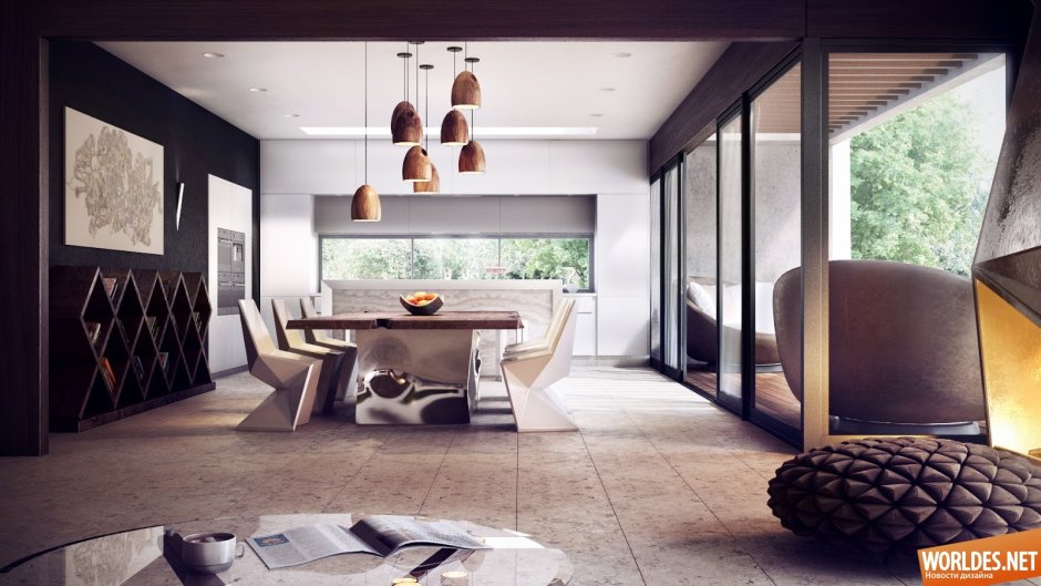 Зеркальная стена в интерьере