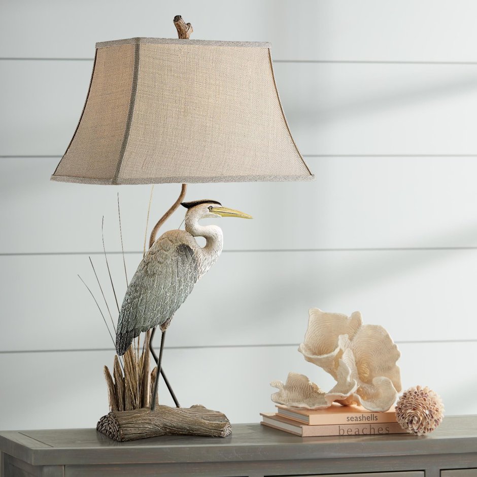 Настольная лампа с птичками