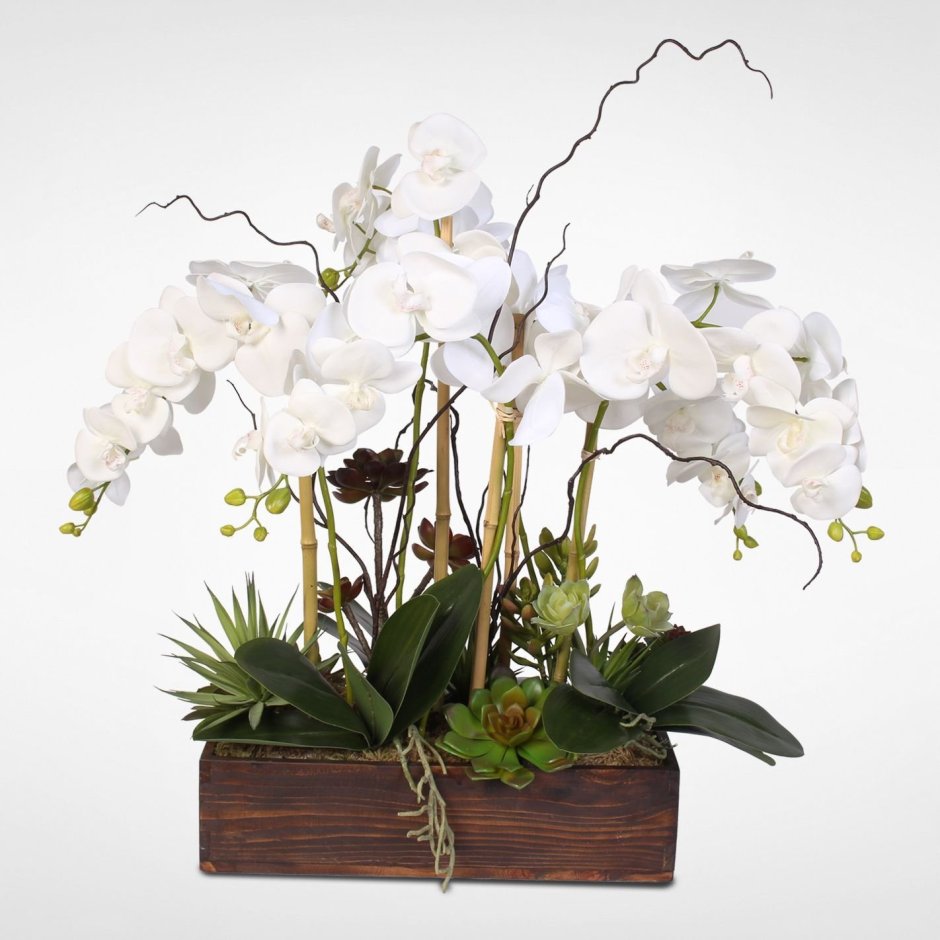 Искусственные орхидеи стильно