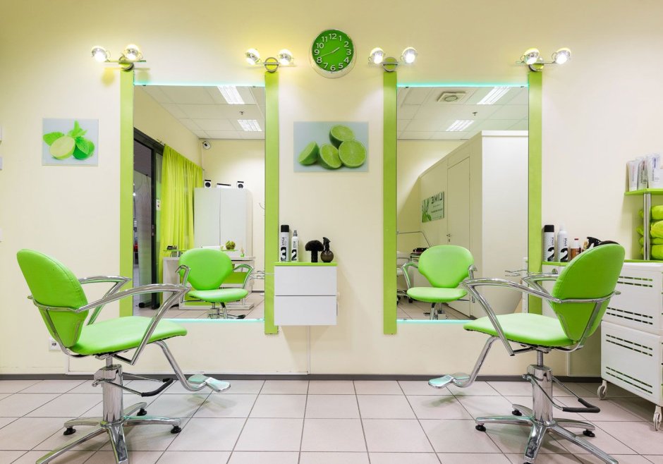 Интерьер парикмахерских салонов