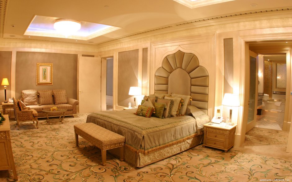 Дворец шейха в Дубае интерьер спальни