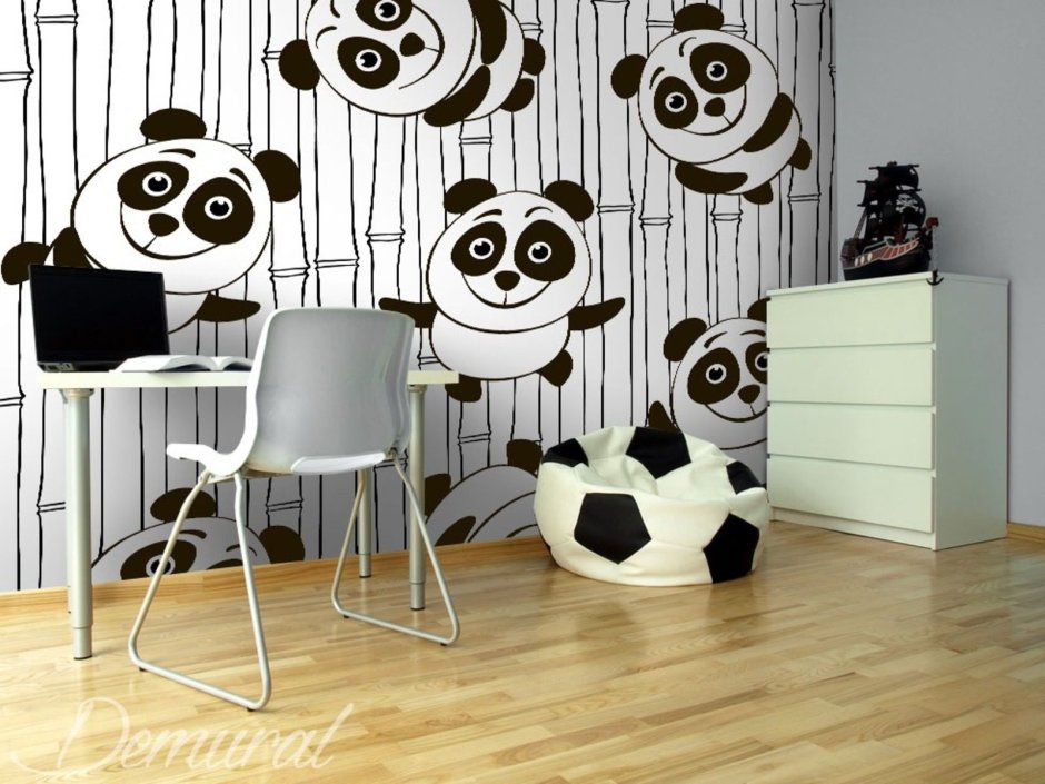 Комната в стиле панды