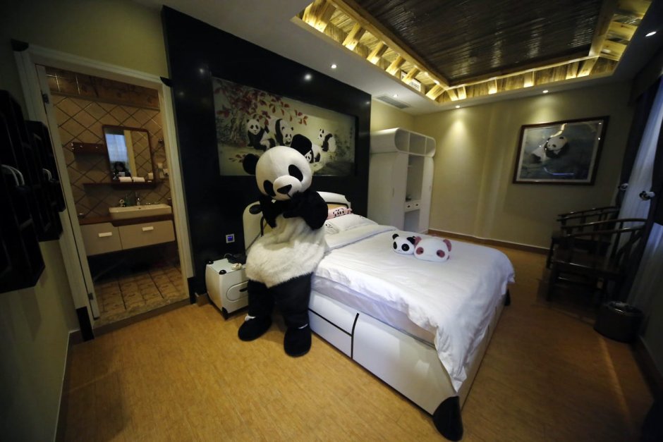 Комната в стиле панды для девочки