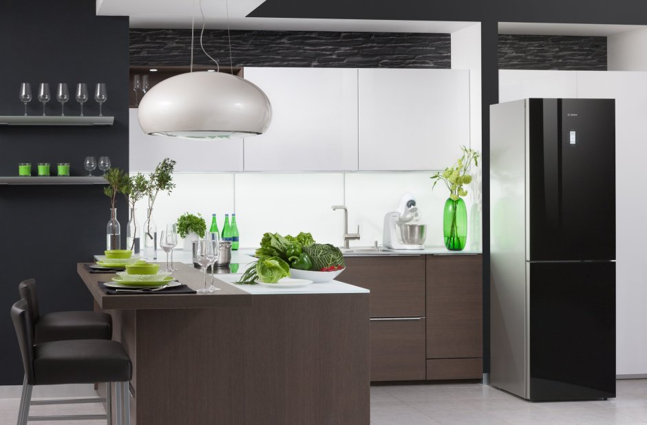 Холодильник Bosch kgn39 черный