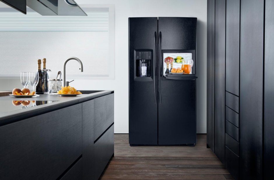 Холодильник Side-by-Side General Electric gse30vhbtbb черный
