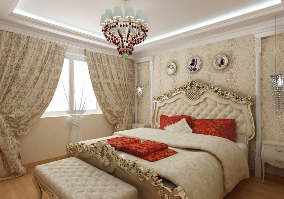 Спальня в стиле Барокко в квартире