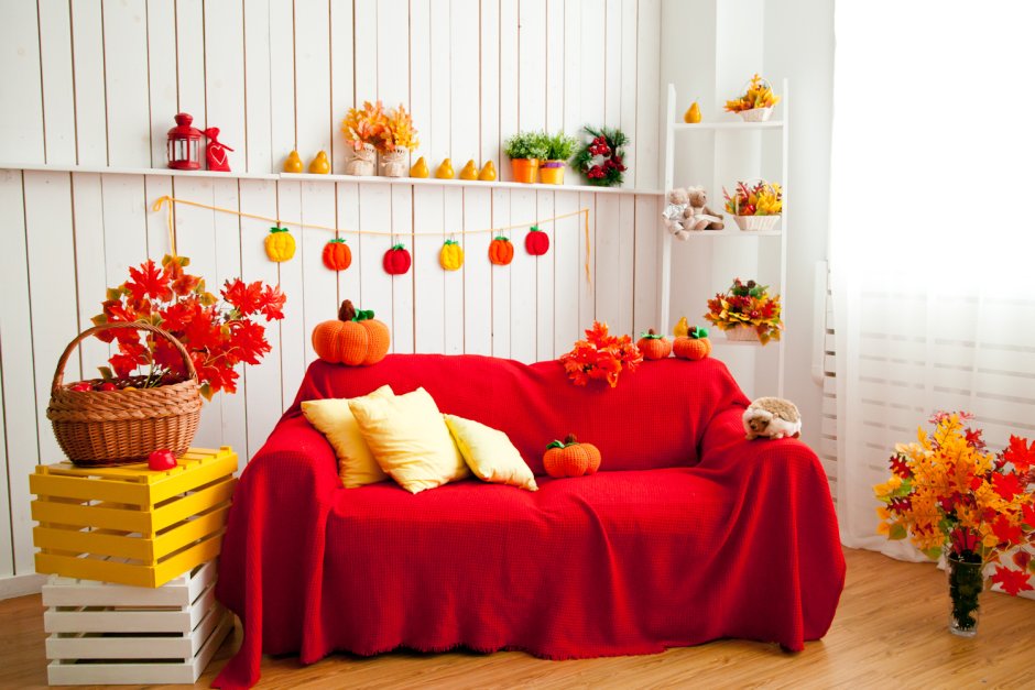Осенний декор детской комнаты