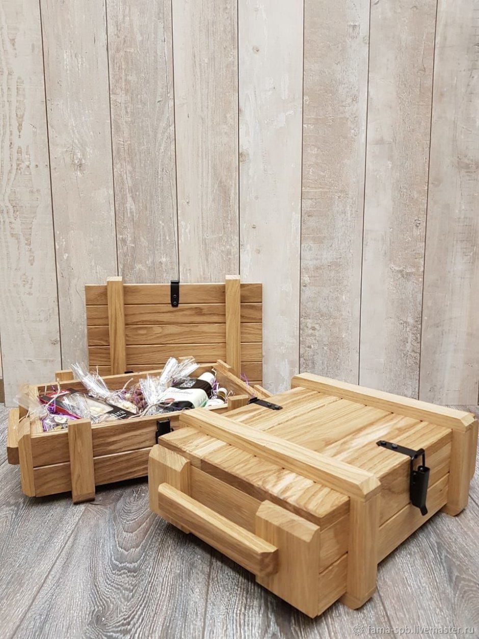 Ящик для боеприпасов деревянный подарочный