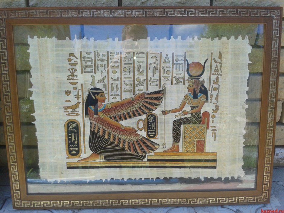 Стиль древнего Египта на папирусе