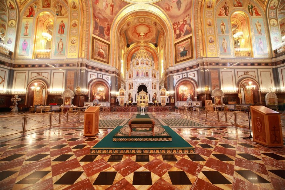 Храм Христа Спасителя в Москве внутри