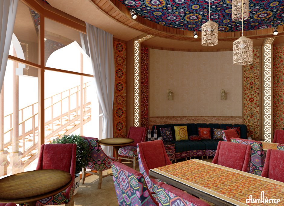 Терраса в марокканском стиле