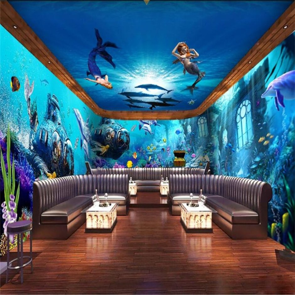 Комната в стиле подводного мира