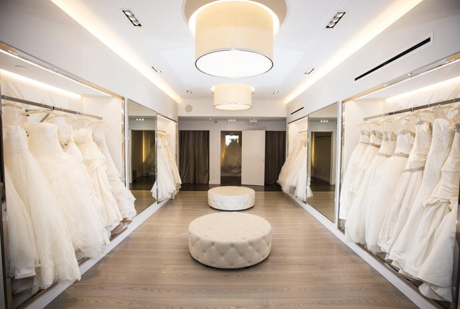 Интерьер для магазина свадебных платьев