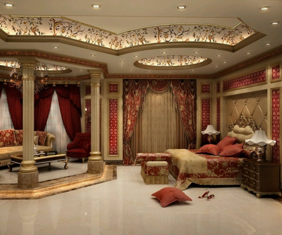 Спальня в стиле Ампир роскошная