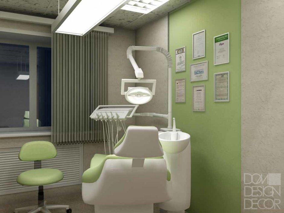 Интерьер клиники в современном стиле