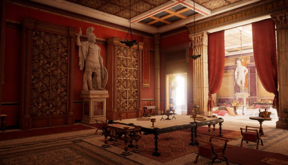 Древний Рим дворец императора внутри