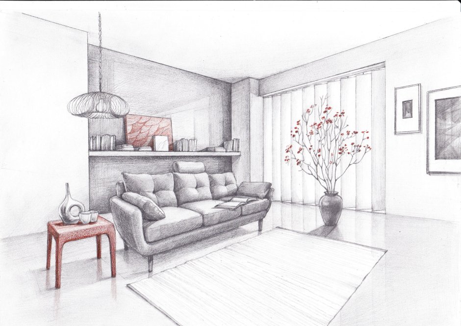 Sketch диван интерьер