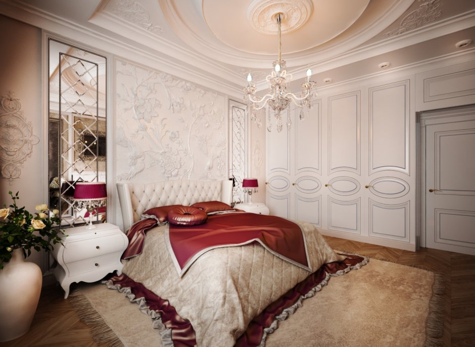 Красивые интерьеры спален в классическом стиле