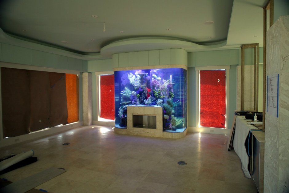 Камин аквариум