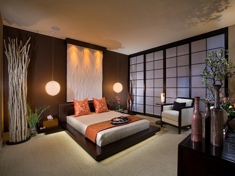 Спальная в японском стиле