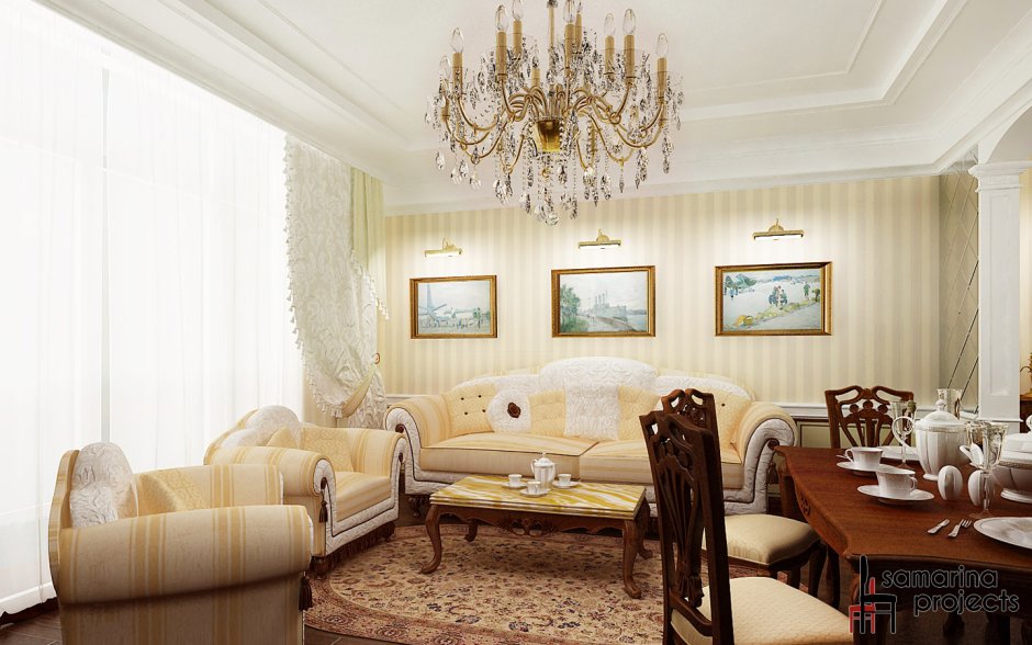 Квартира в аристократическом стиле
