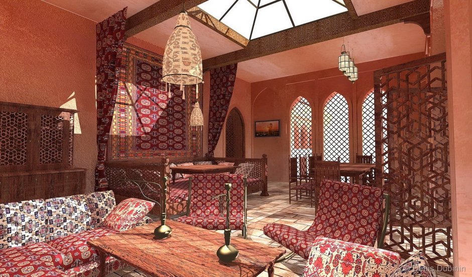 Комната в узбекском стиле