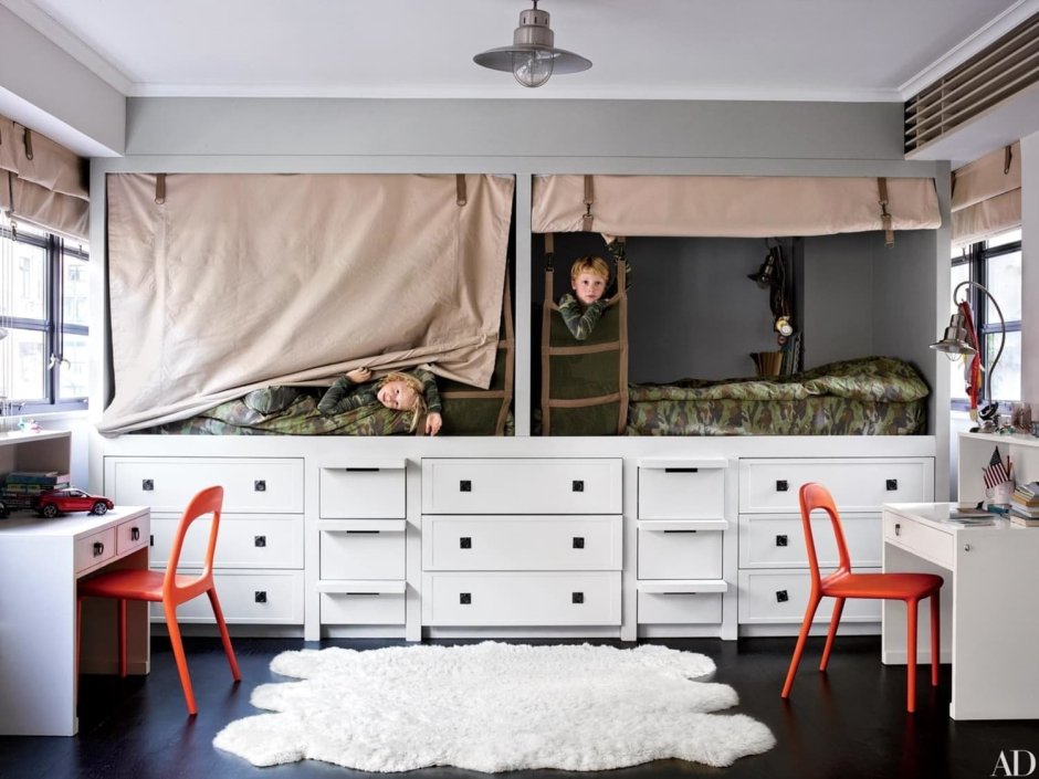 Детская комната в военном стиле