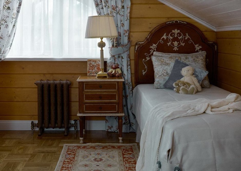 Спальня в стиле русской усадьбы