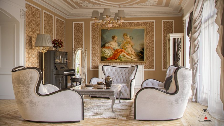 Картины в классическую гостиную
