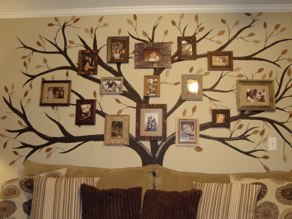 Родовое дерево на стене
