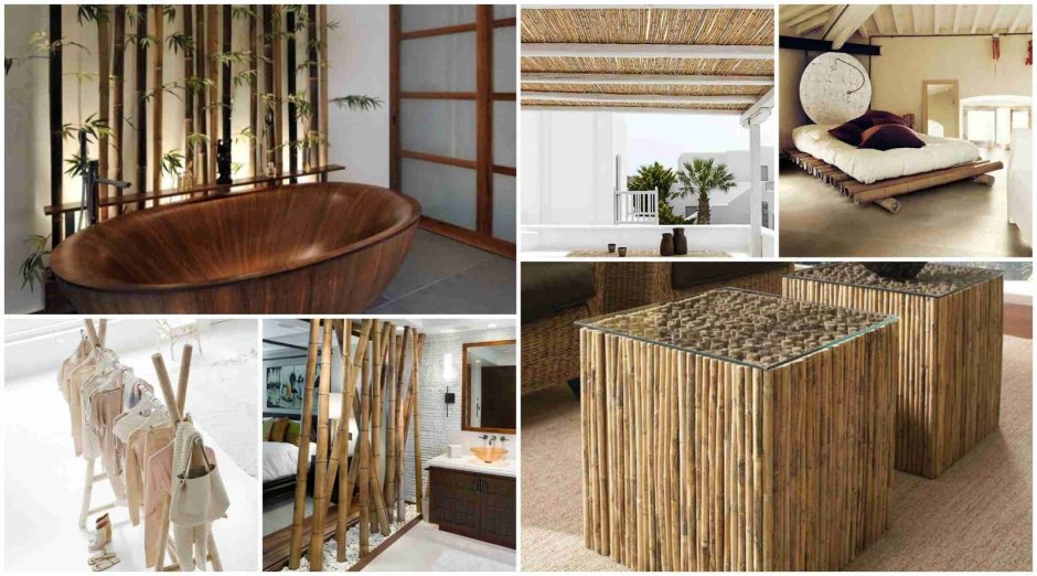 Бамбуковый декор в интерьере