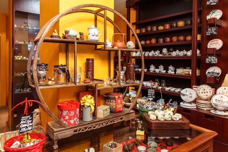 Интерьер чайного магазина