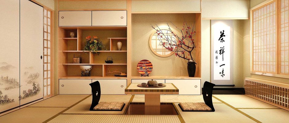 Комната в японском стиле с татами