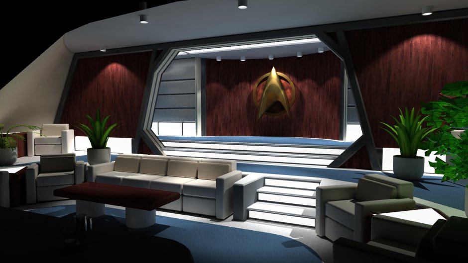 3d Max Star Trek помещение