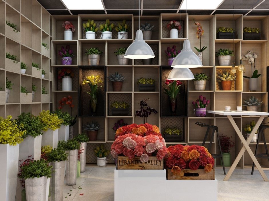 Графические дизайн проекты цветочных магазинов
