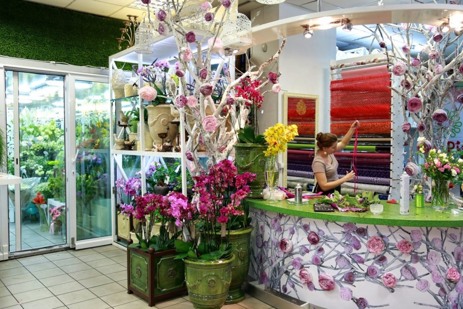 Обустройство цветочного магазина