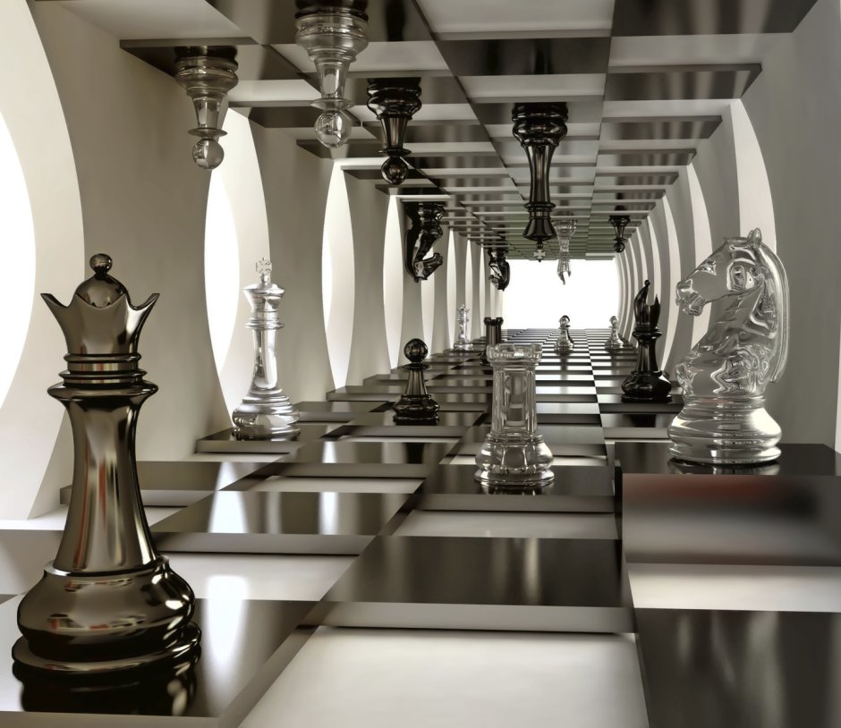 Шахматный декор в интерьере (46 фото)